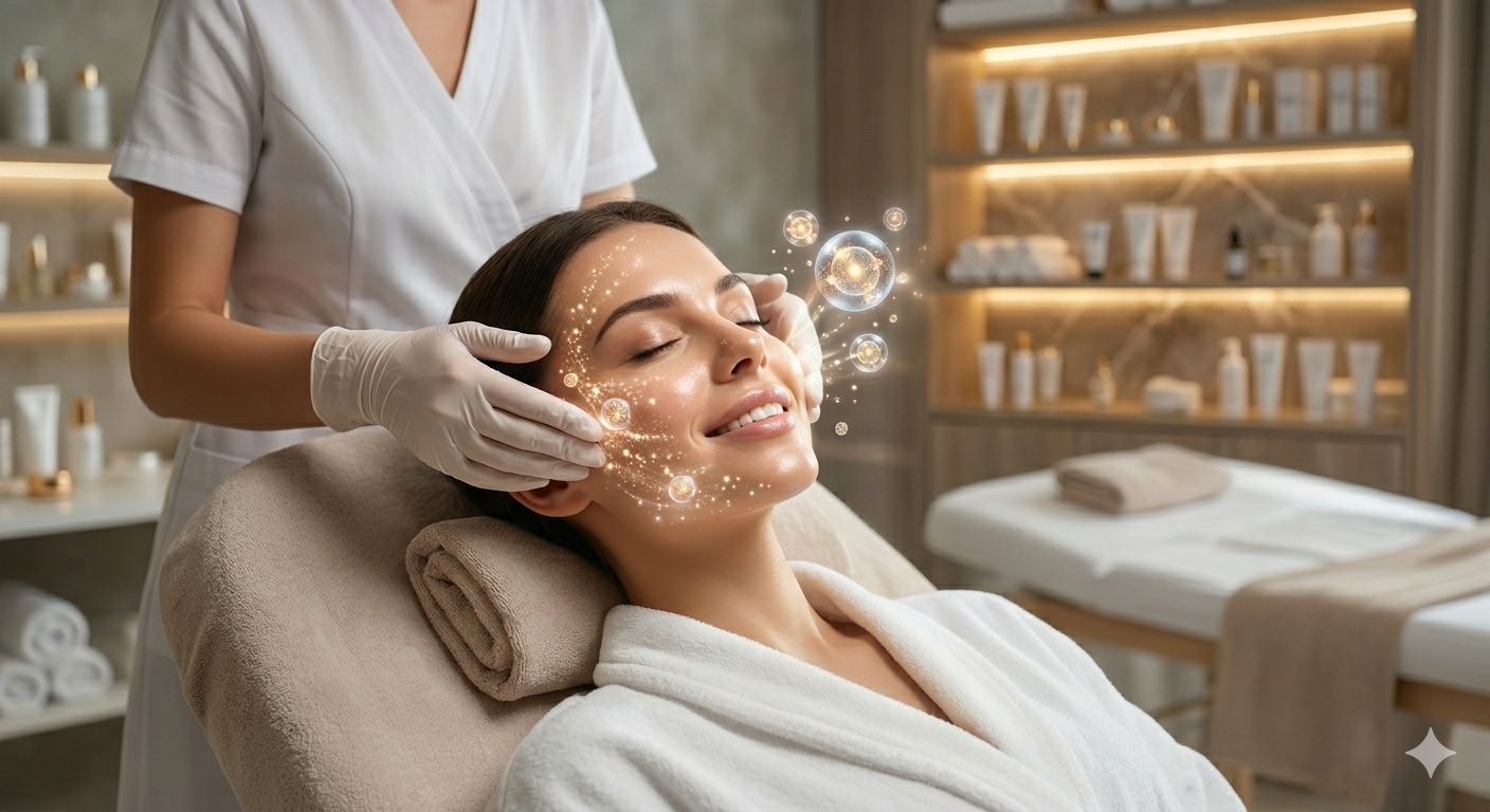 Egzosomy + dermaroller - zabieg na twarz